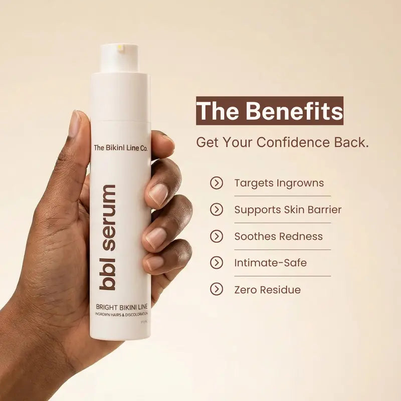 3-in-1 Bikini Serum with Niacinamide & Aloe for Smoother Skin Feel