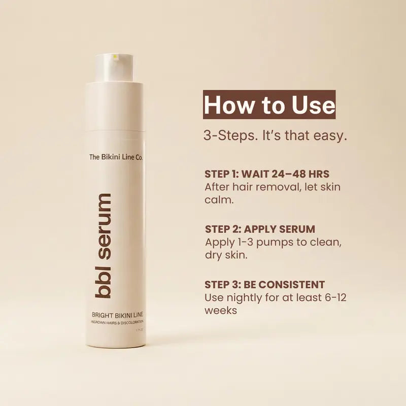 3-in-1 Bikini Serum with Niacinamide & Aloe for Smoother Skin Feel