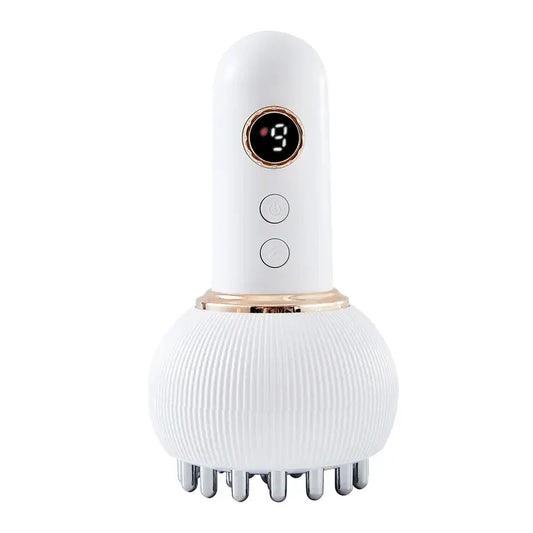 Rechargeable Handheld Massager: 2-in-1 Heat & Vibration for Lymphatic Drainage & Muscle Relief – Full Body Portable Design
